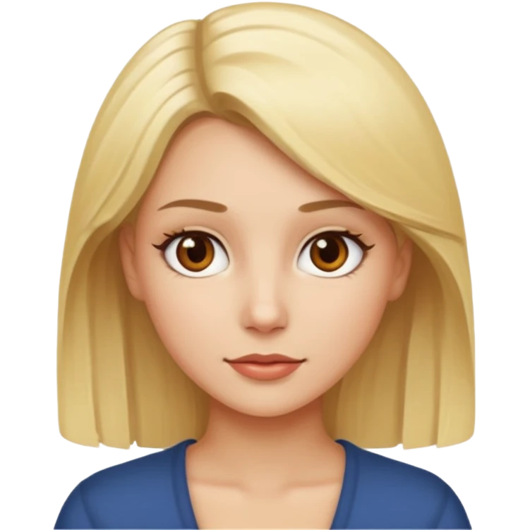 Photographe femme blonde yeux marron emoji