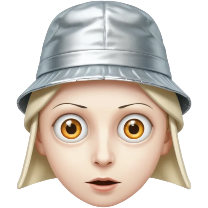 foil hat crazy eye emoji