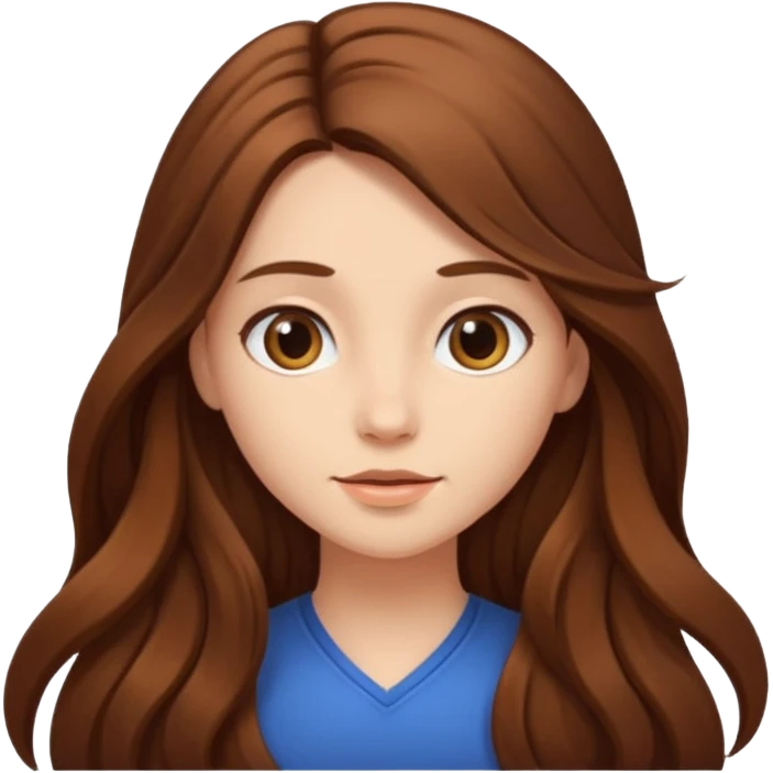 Girls Long hair  emoji