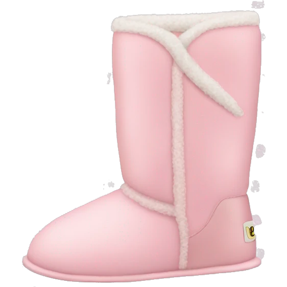 Pastel pink uggs emoji
