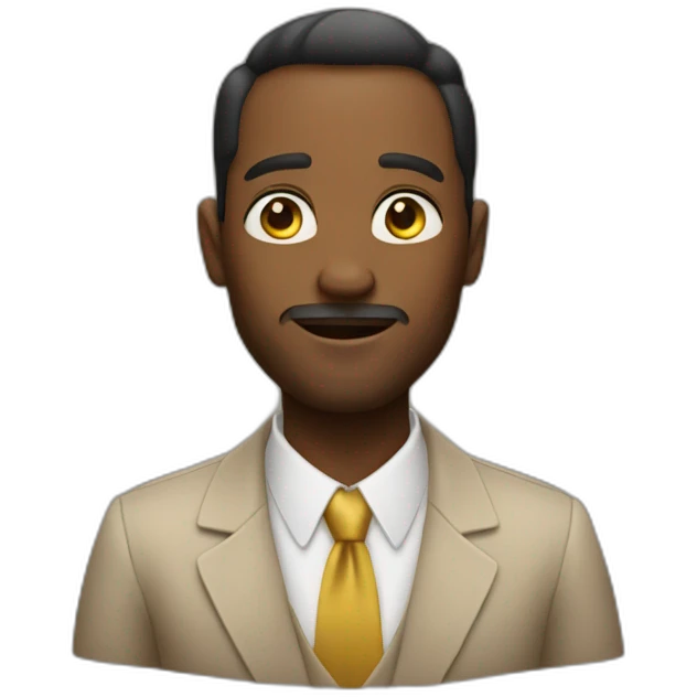 Man saying you are rich emoji