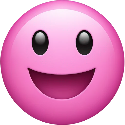 Smiley face pink emoji