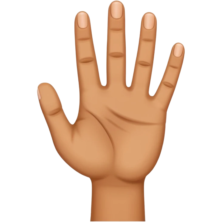 Four fingered hand emoji