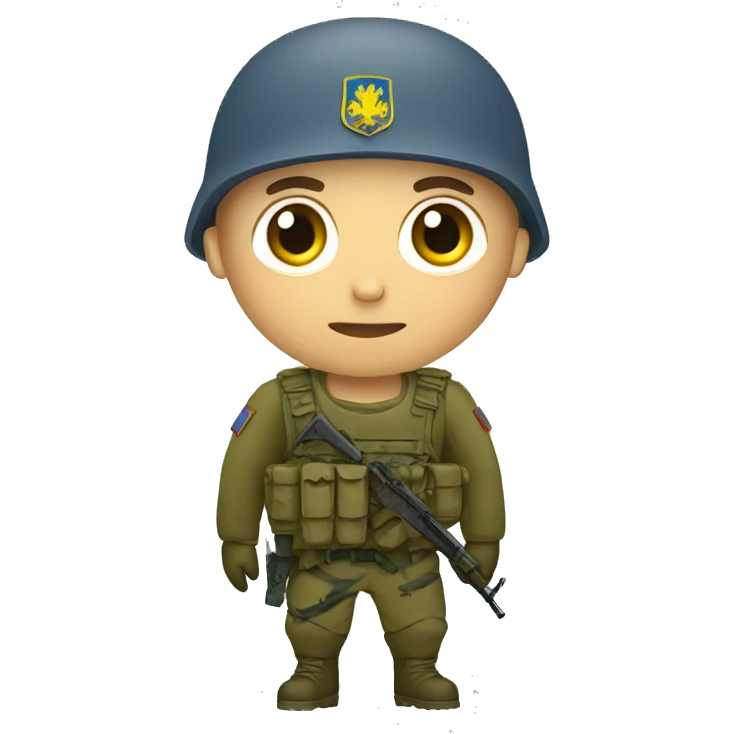 Ukrainian soldier emoji