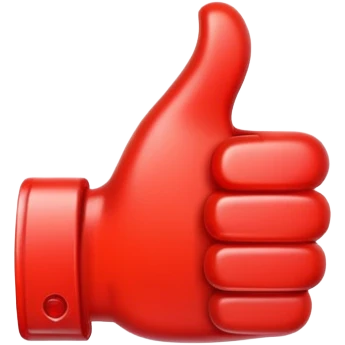 red thumbs up emoji