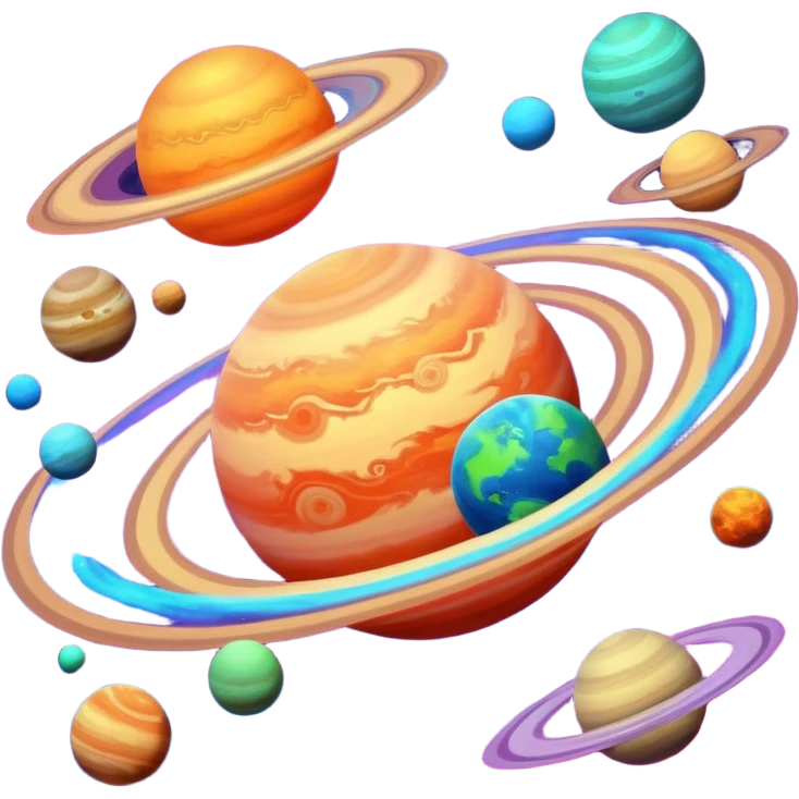 space, planets emoji