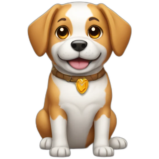 dog with arrow emoji