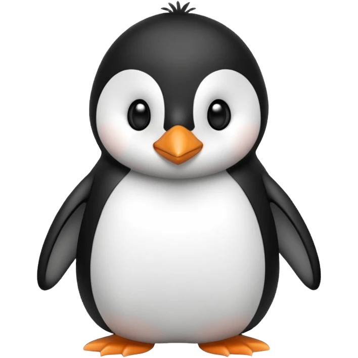 Cute penguin emoji