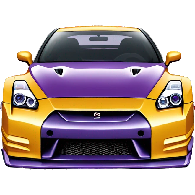 nissan r35 gtr with purple  emoji
