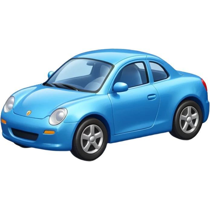 Blue toy car emoji