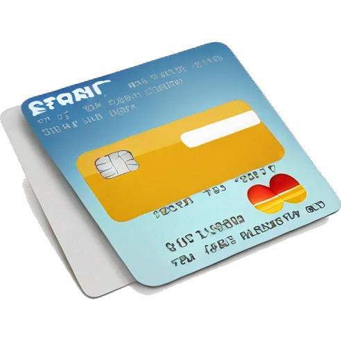 Credit card on table emoji