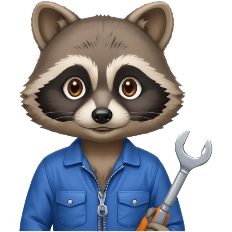 raccoon mechanic emoji