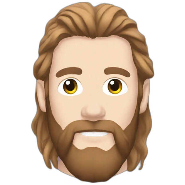 chet faker with long hair emoji