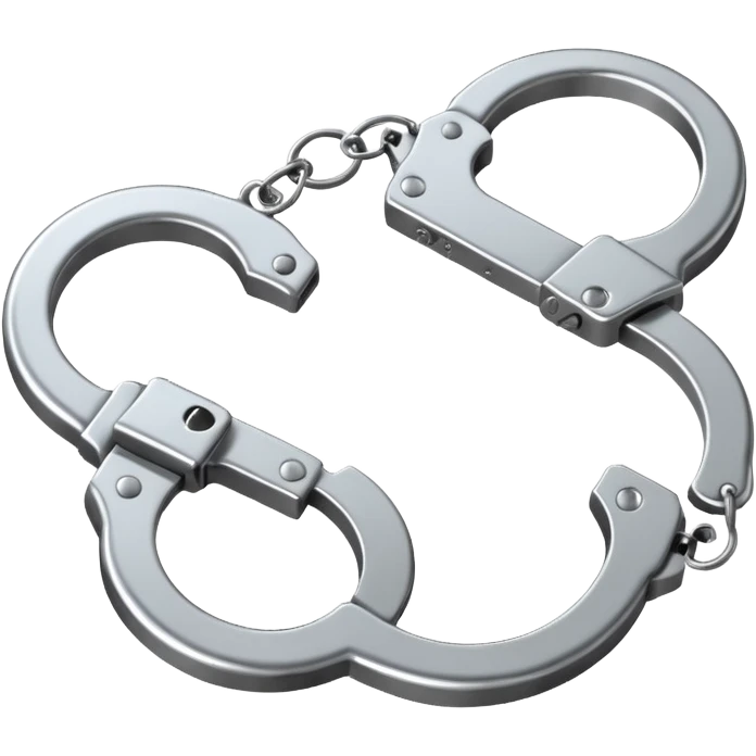 Metal handcuffs emoji