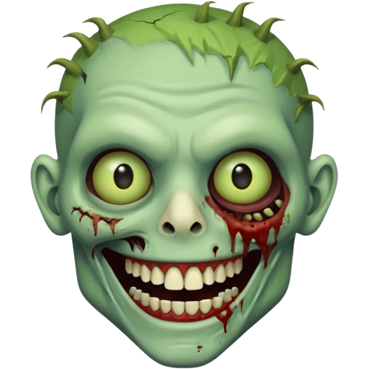 smiling zombie emoji