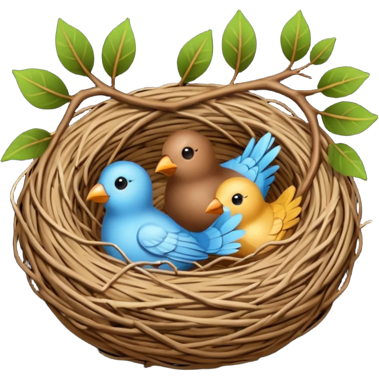 birdnest emoji