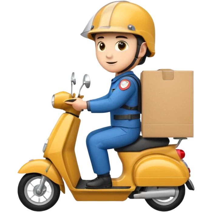 Scooter delivery emoji