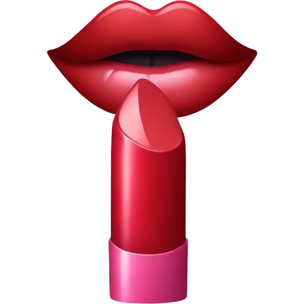 Lipstick with a tongue  emoji