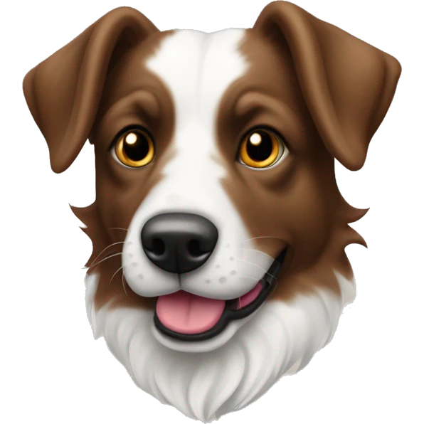Chien de race berger suisse qui est heureux emoji