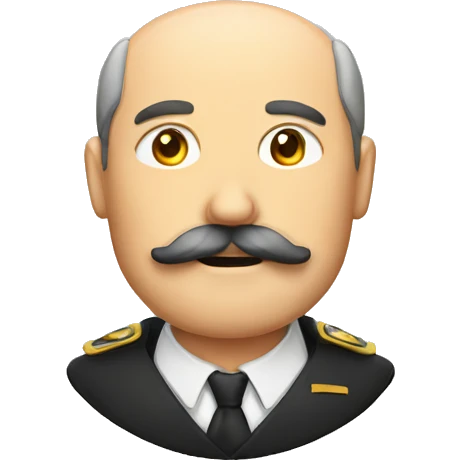 A german man with square mustache emoji