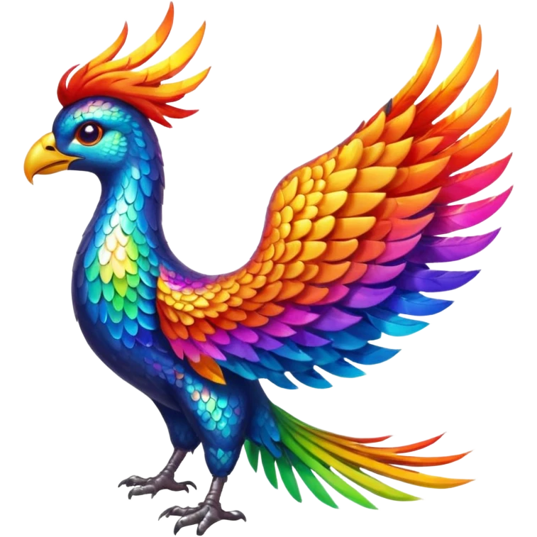 Rainbow phoenix emoji