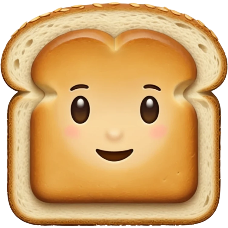 slice of bread, simple, clear emoji