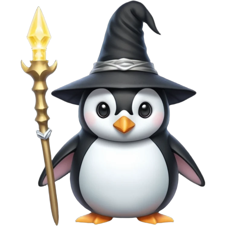 Penguin Wizard emoji