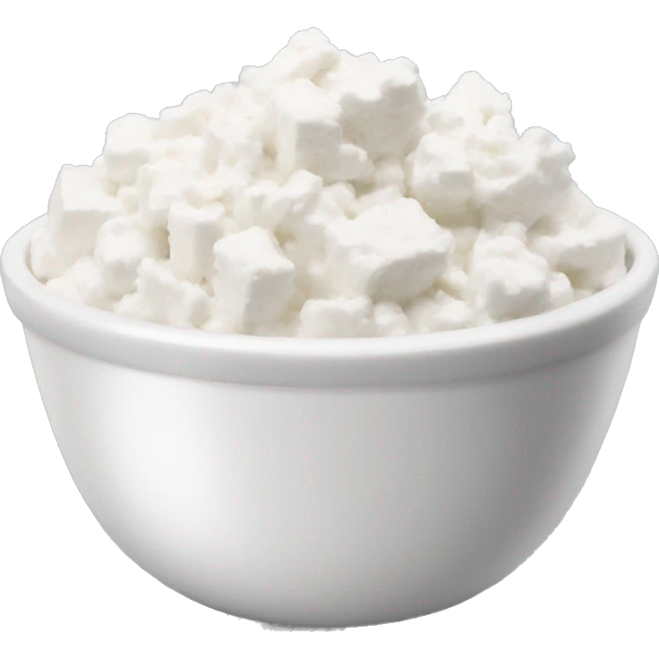 cottage cheese in a bowl emoji