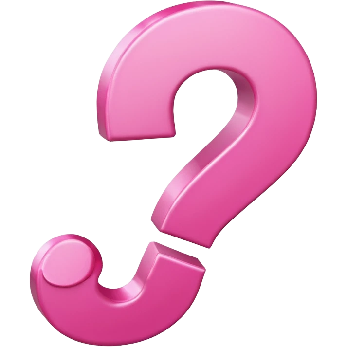 pink question  emoji