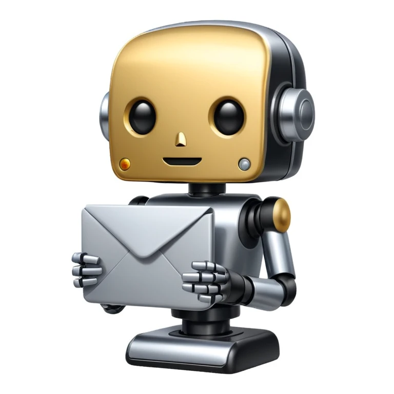 mailing bot black background emoji
