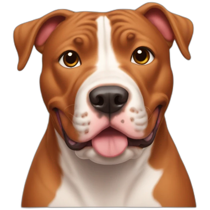 Clifford the big red pit bull emoji
