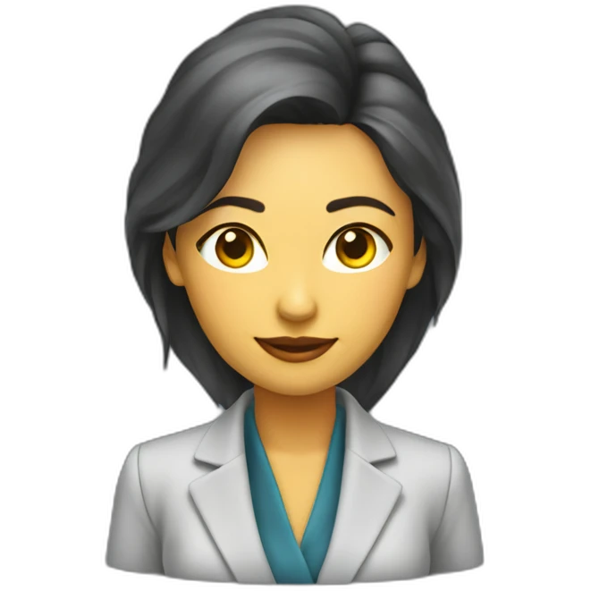 Syntia Mujer mestiza emprendedora con blazer emoji