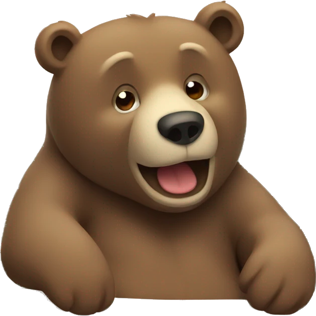 Relaxing bear  emoji