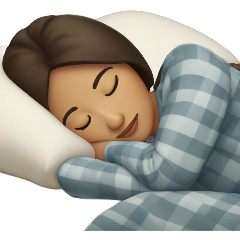 Brunette girl sleeping emoji