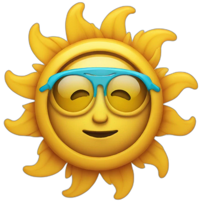 hippie sun emoji