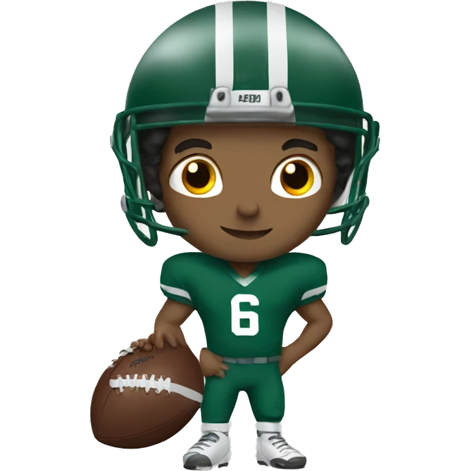 Frankie playing footbal emoji