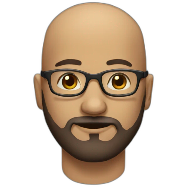 bald-man-with-round-glasses-mostly-brown-beard emoji