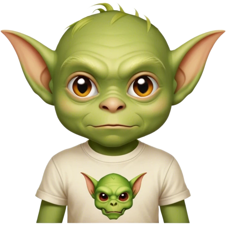 Little goblin with ralph lauren tshirt emoji