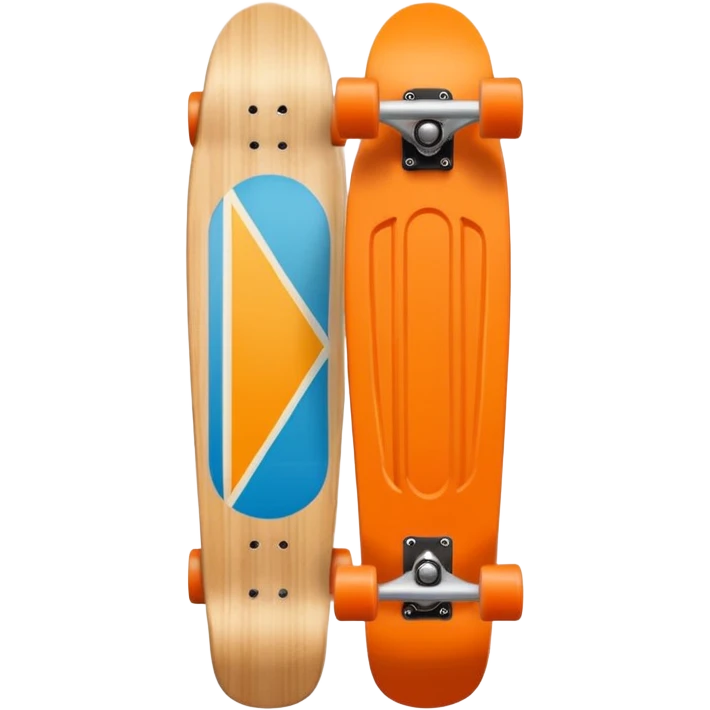 orange skateboard vertical emoji