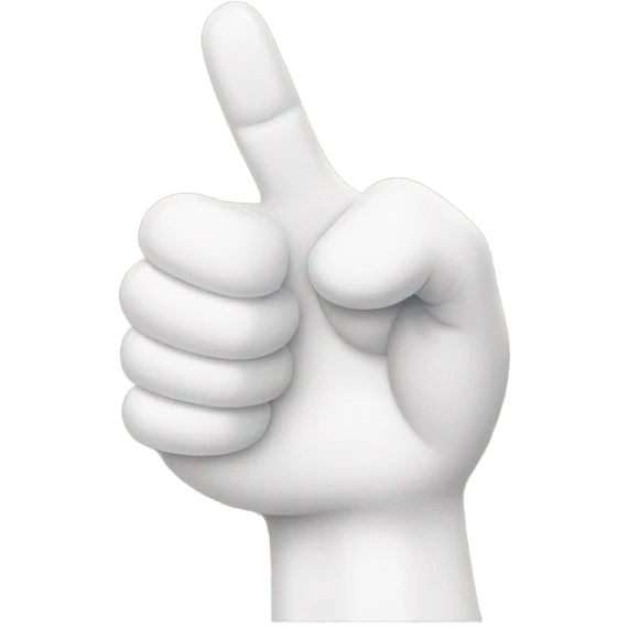 Thumbs up, no fingers showing emoji