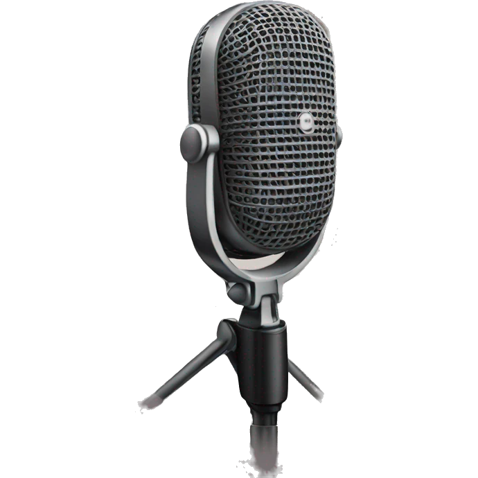 microphone with stand emoji
