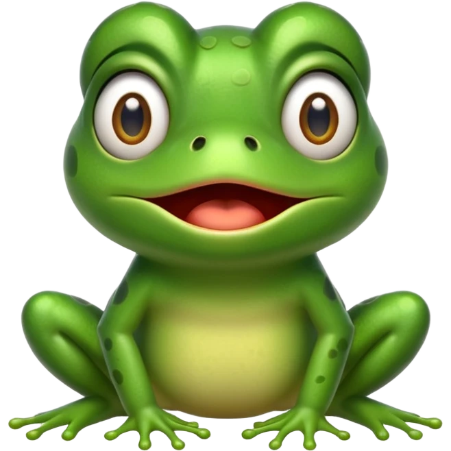 Emoji grenouille choqué  emoji