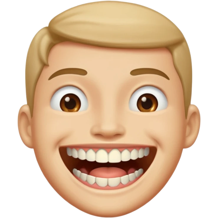 Buck teeth smile emoji