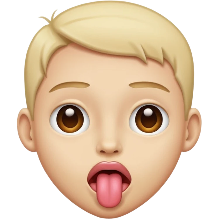 Emoji of a face with tongue out and eyes rolled back to the head. emoji