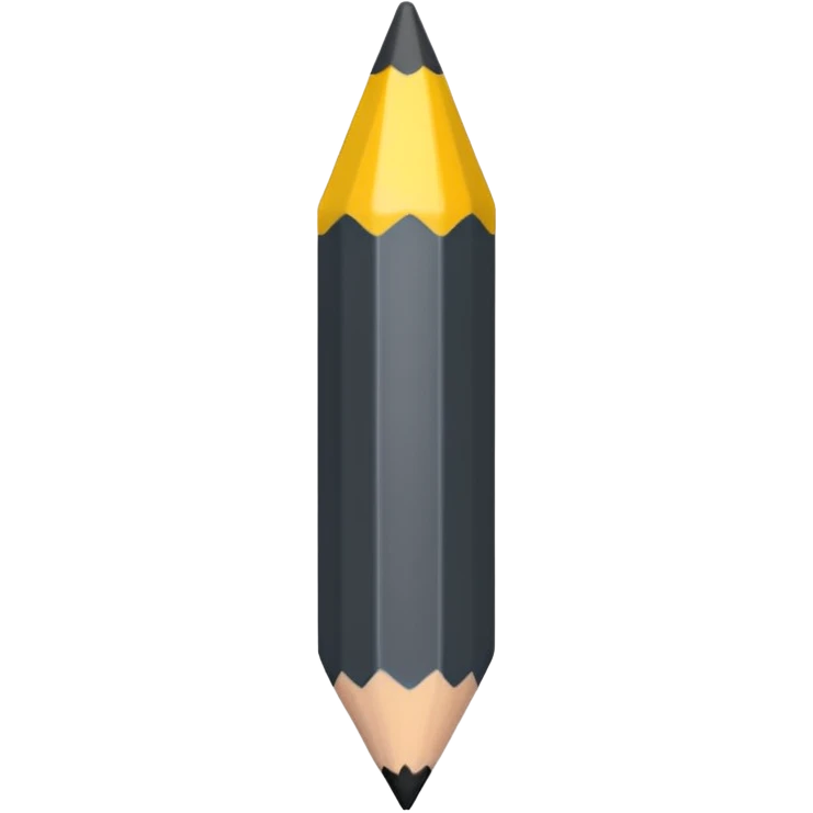 Black pencil emoji emoji