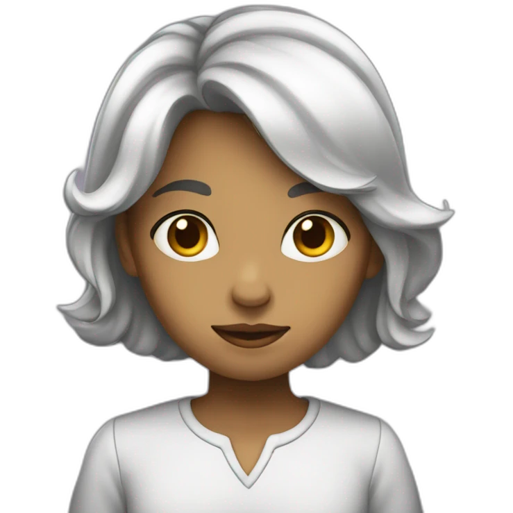 fille intelleligente emoji