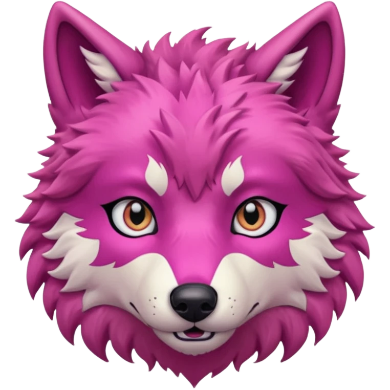 pink wolf head emoji