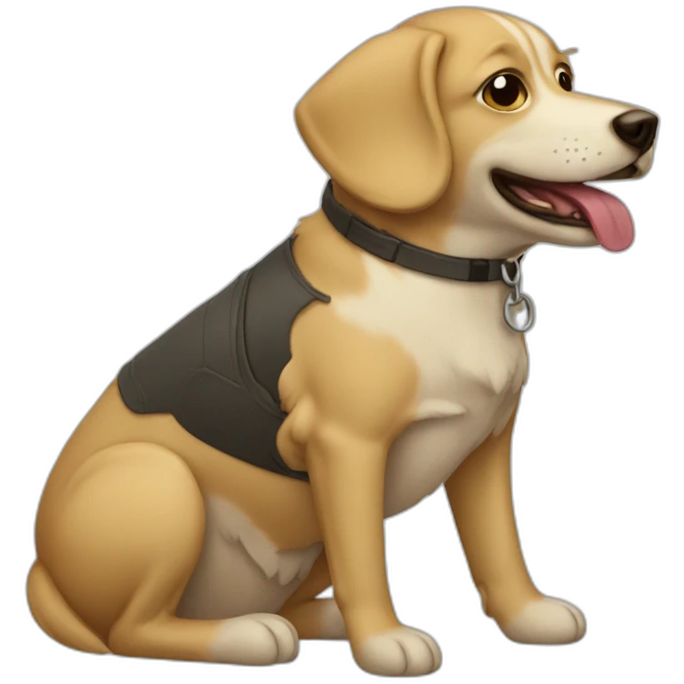 car dog emoji