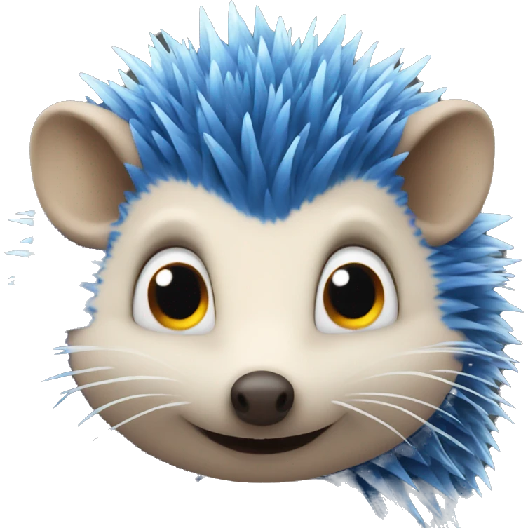 blue hedgehog  emoji