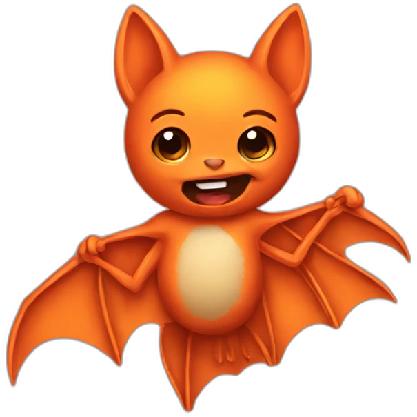 orange bat emoji